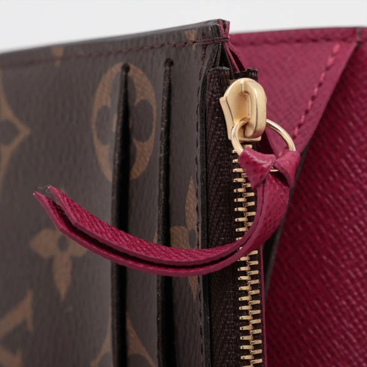 Louis Vuitton Monogram Emilie Wallet Fuchsia For Sale 5