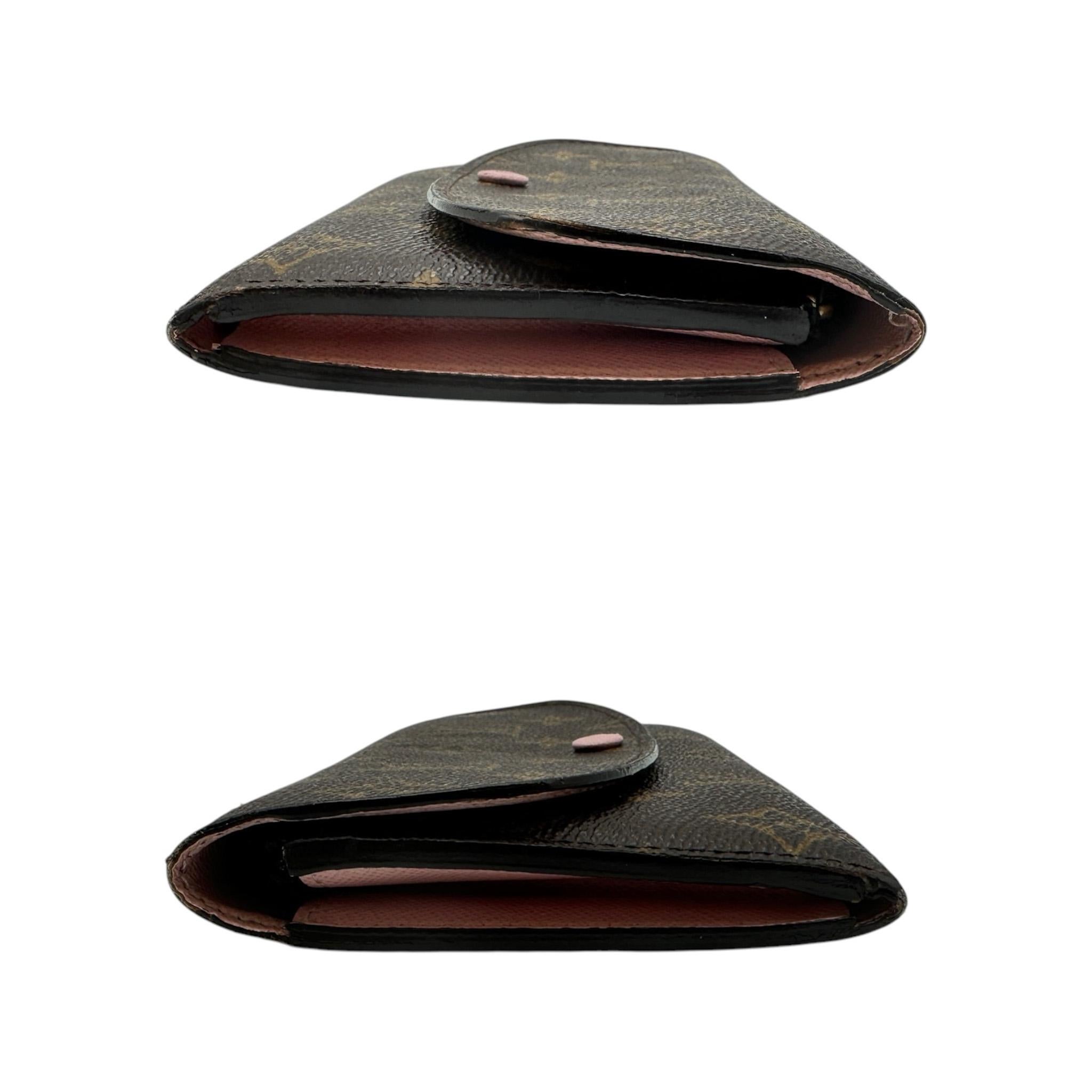 Louis Vuitton Monogram Emilie Wallet Rose Ballerine In Good Condition For Sale In Scottsdale, AZ