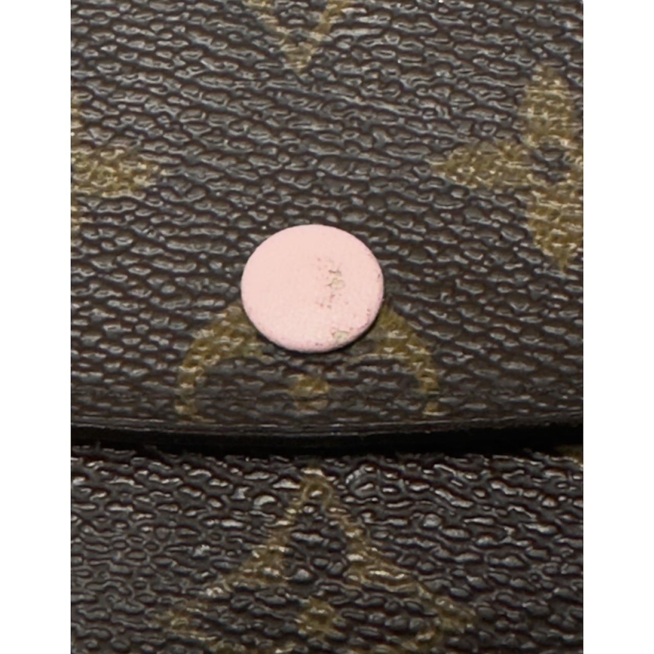 Louis Vuitton Monogram Emilie Wallet Rose Ballerine For Sale 4