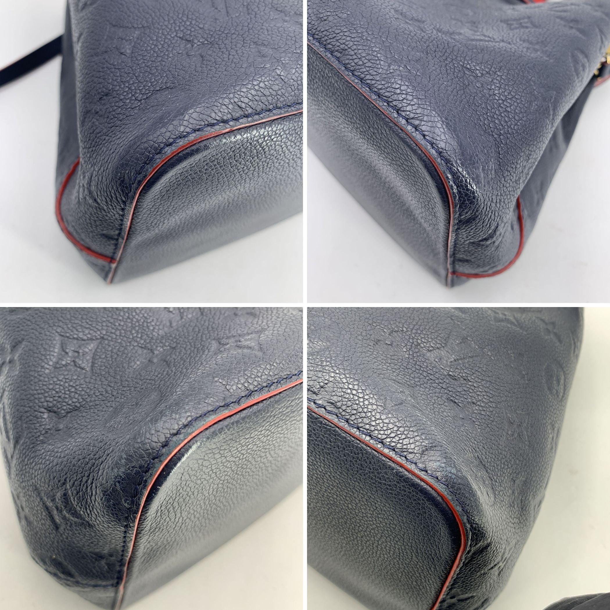 Louis Vuitton Monogram Empreinte Blue NeoNoe Bucket Shoulder Bag In Excellent Condition In Rome, Rome