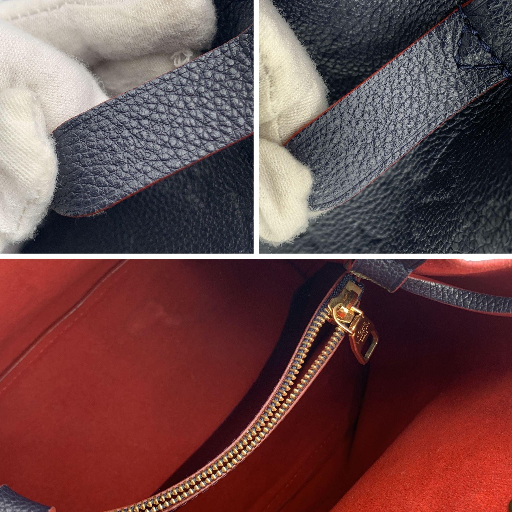Louis Vuitton Monogram Empreinte Blue NeoNoe Bucket Shoulder Bag 1