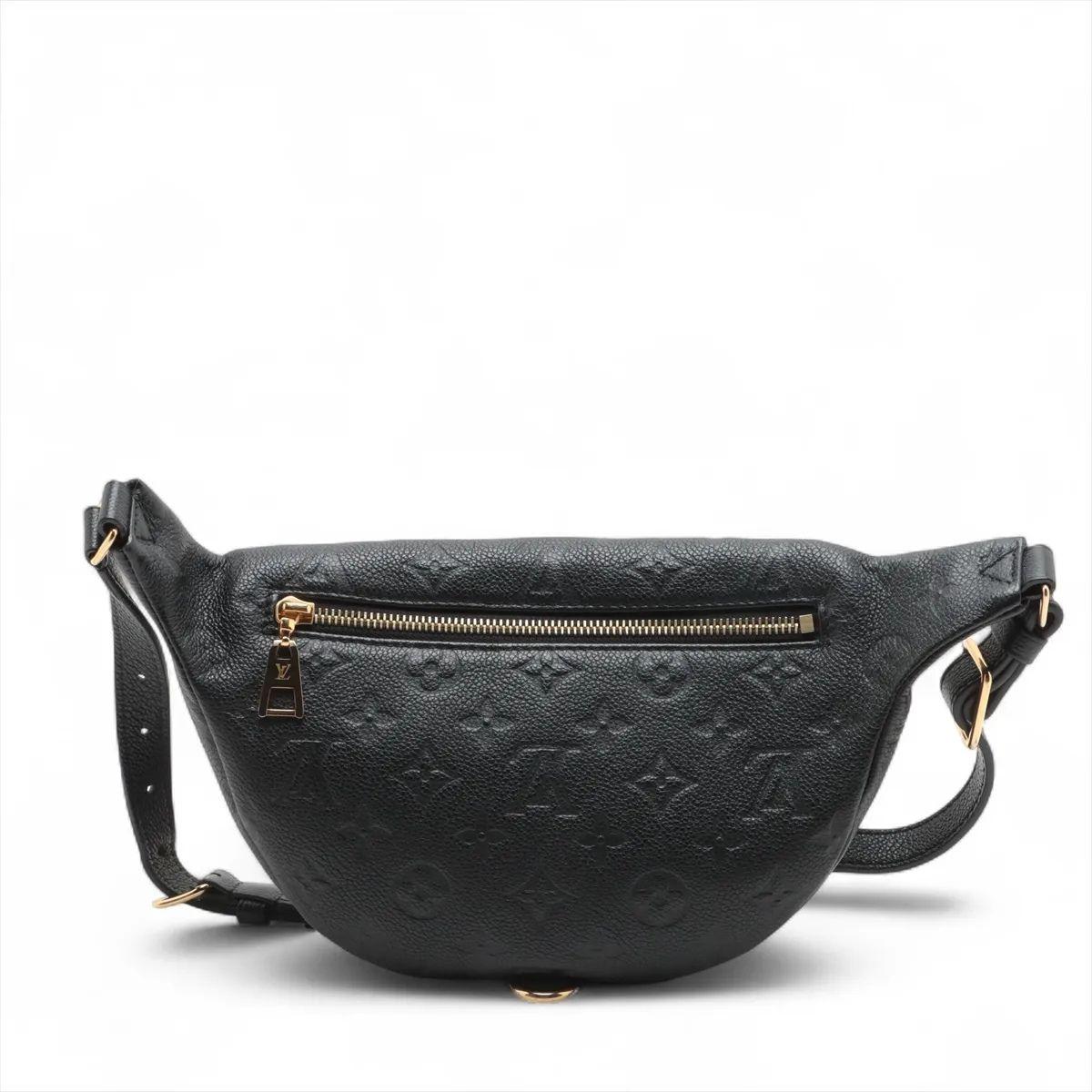 Louis Vuitton Monogram Empreinte Bum Bag Black In Good Condition For Sale In Humacao, PR