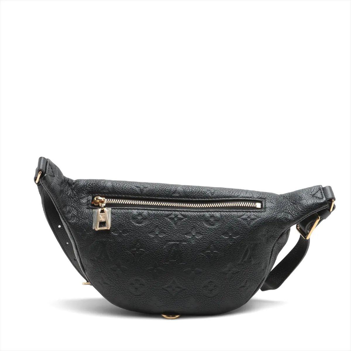 Louis Vuitton Monogram Empreinte Bum Bag Black In Good Condition For Sale In Humacao, PR