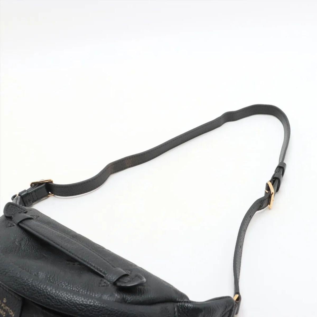 Louis Vuitton Monogram Empreinte Bum Bag Black For Sale 2