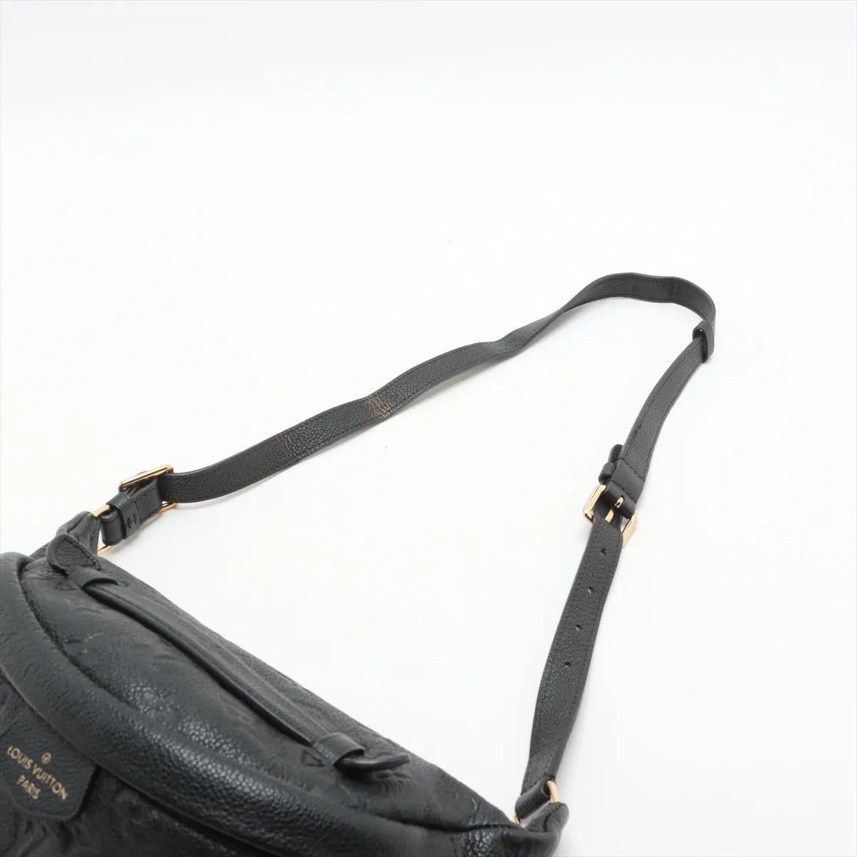 Louis Vuitton Monogram Empreinte Bum Bag Black For Sale 2