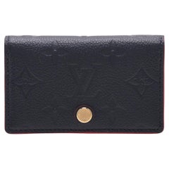 Louis Vuitton Monogram Empreinte Card Case Marin Rouge