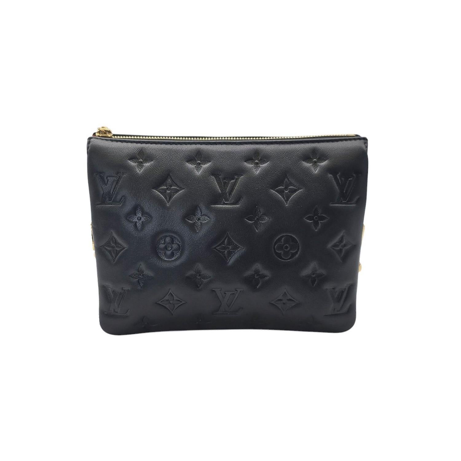 Nero Louis Vuitton Monogram Empreinte Coussin BB in vendita