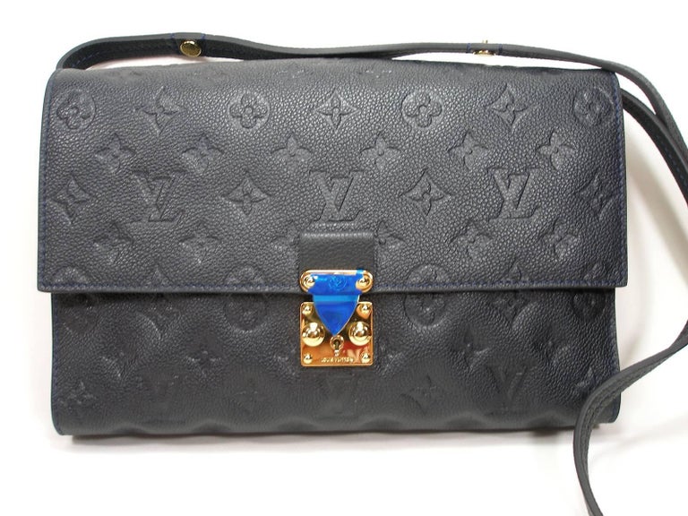 Louis Vuitton Monogram Empreinte Fascinante Blue Dark Shoulder Bag at  1stDibs