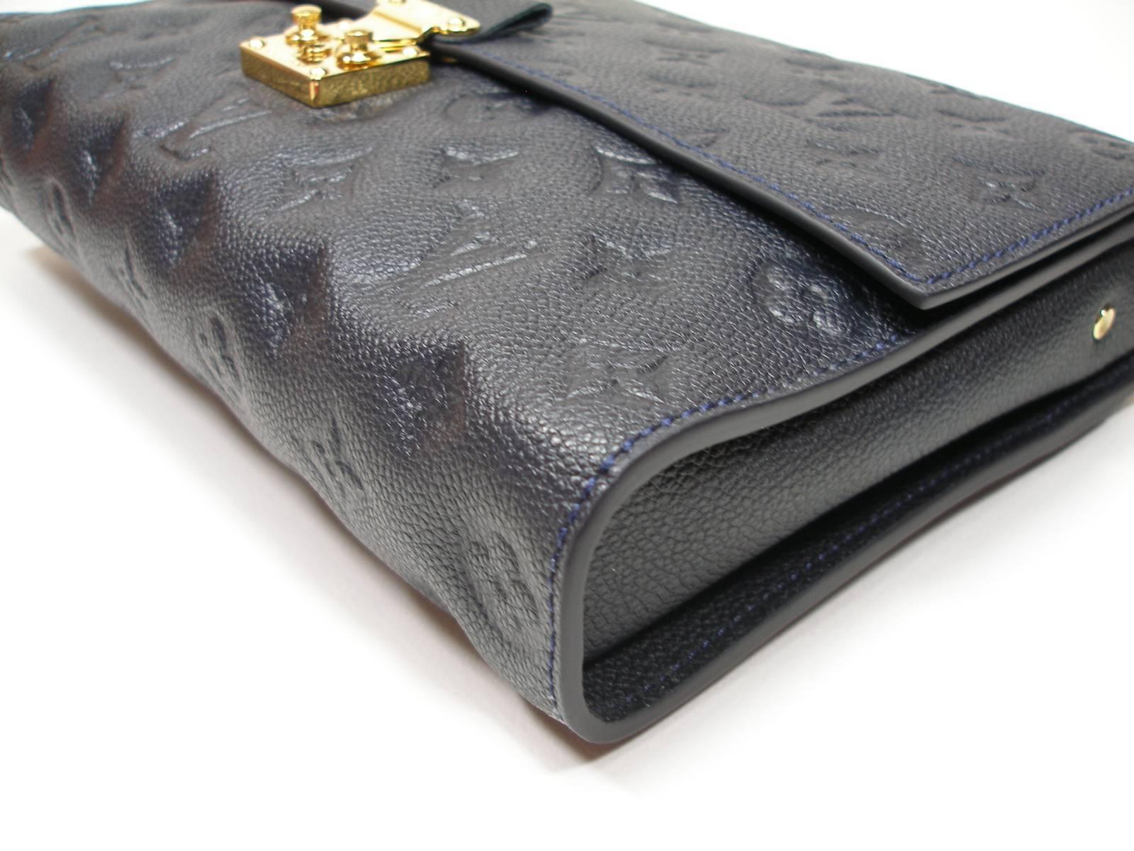  Louis Vuitton Monogram Empreinte Fascinante Blue Dark Shoulder Bag  In New Condition In VERGT, FR