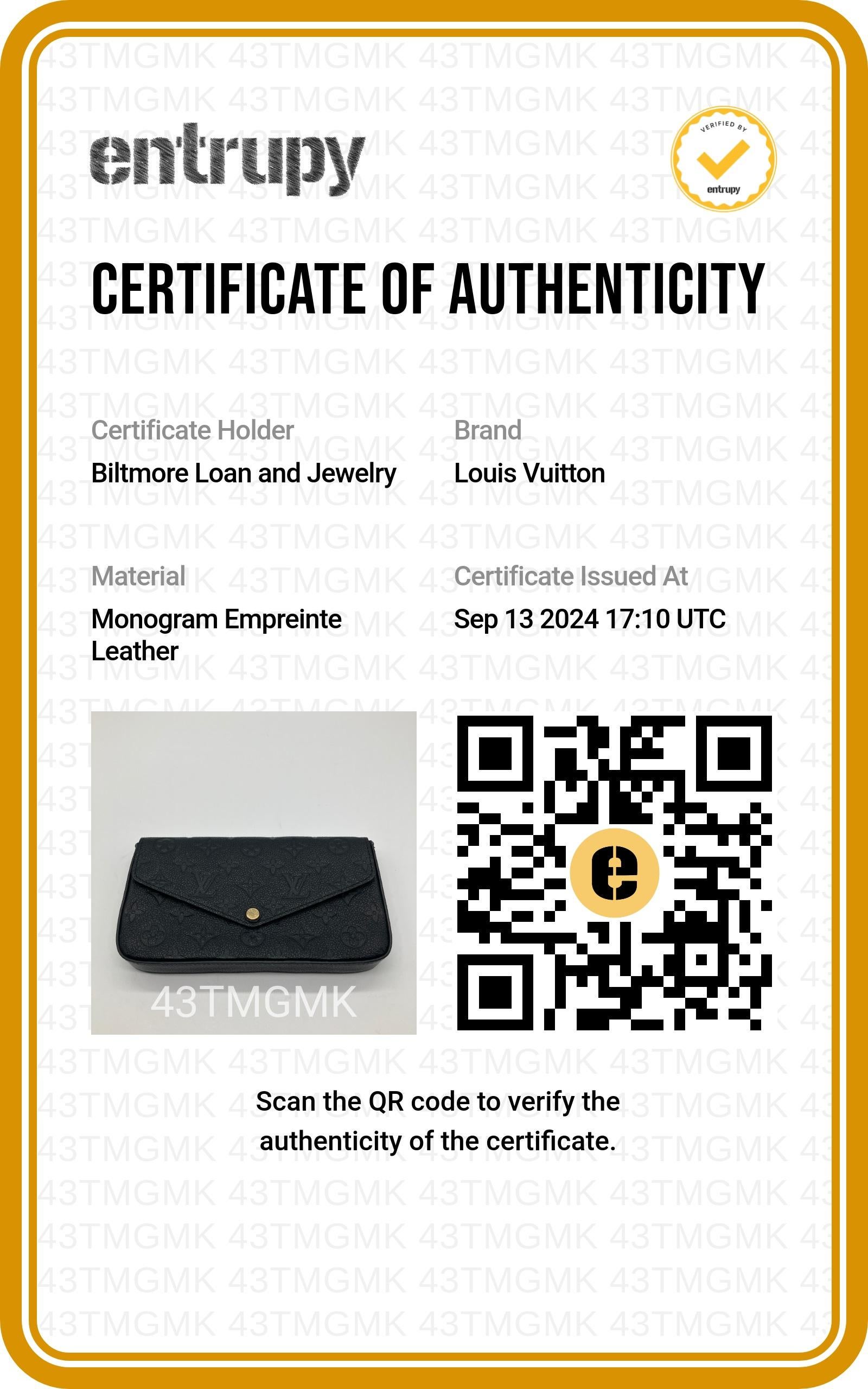 Louis Vuitton Monogram Empreinte Felicie Pochette with Zip Insert 5