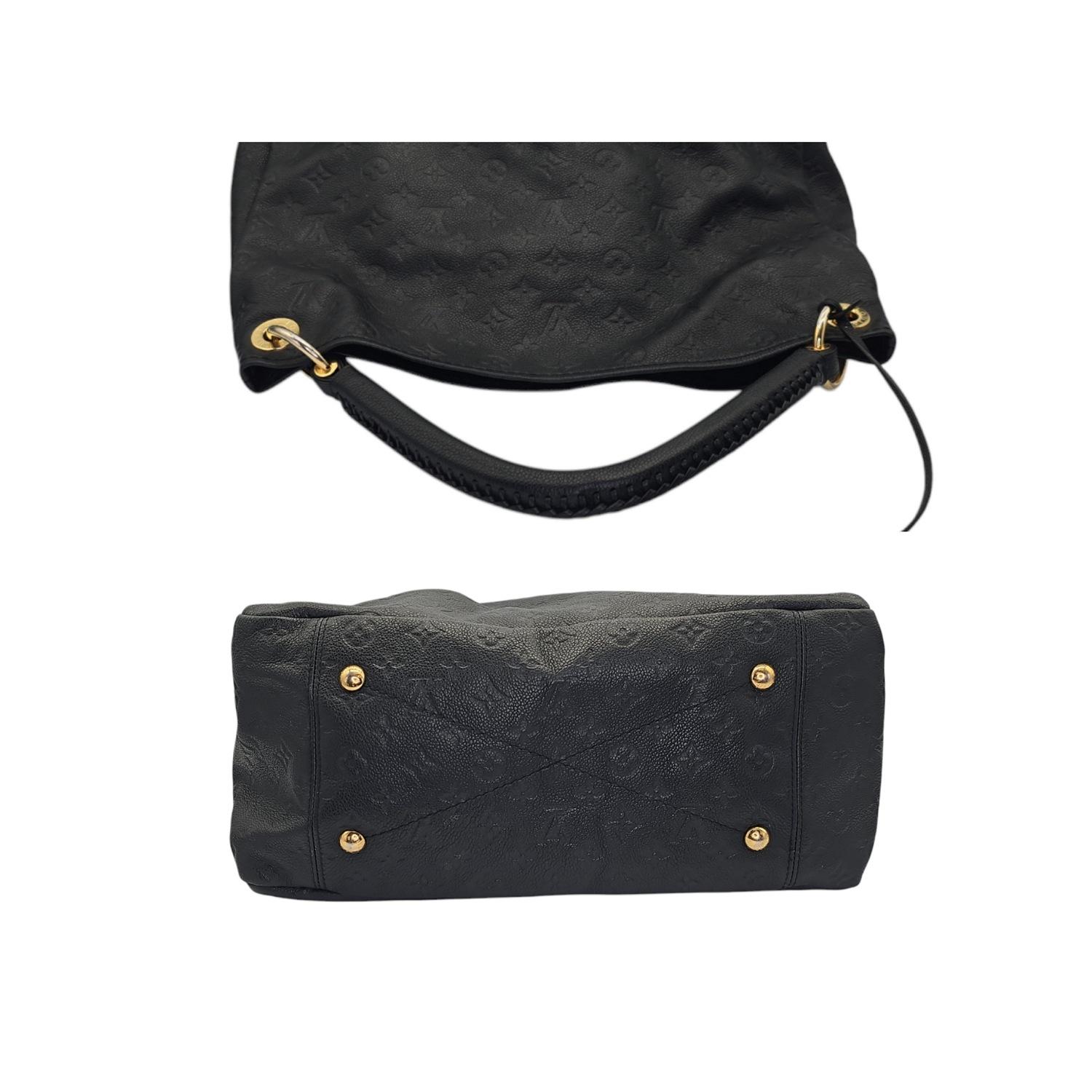 Louis Vuitton Monogram Empreinte Leather Artsy MM Hobo For Sale 1