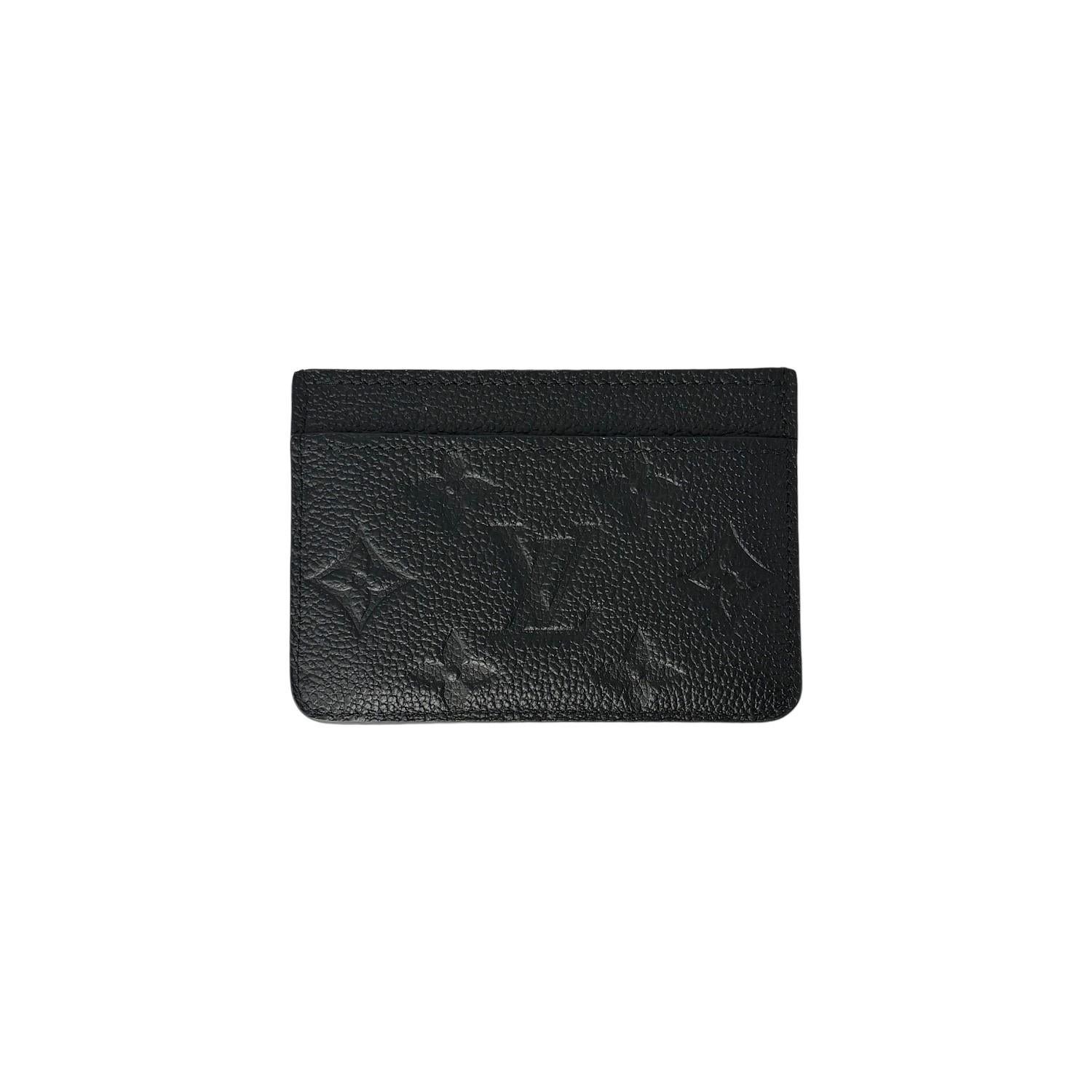 Louis Vuitton Empreinte Leder-Kartenhalter mit Monogramm in Schwarz im Zustand „Hervorragend“ in Scottsdale, AZ