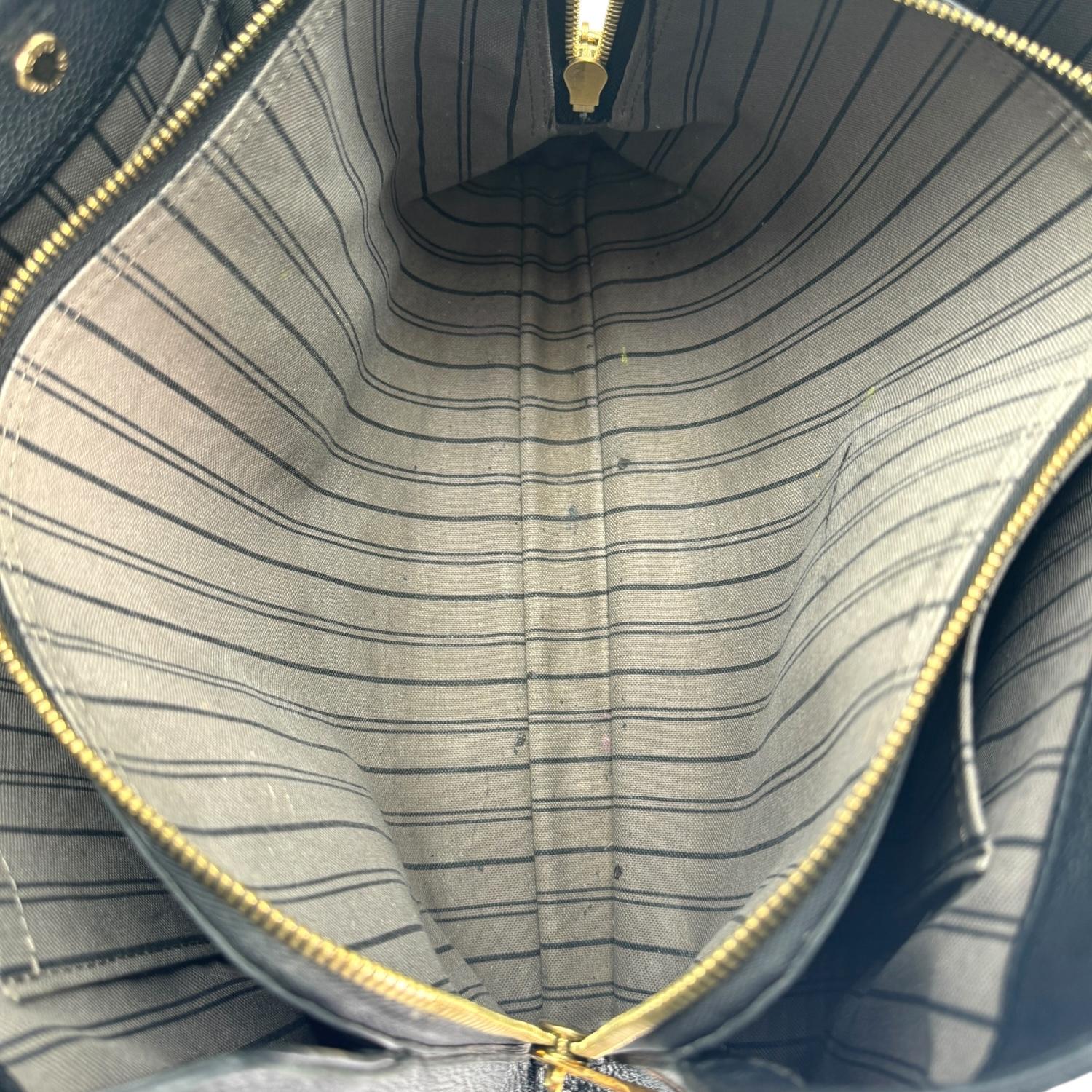 Louis Vuitton Monogram Empreinte Leder Montaigne MM Handtasche aus Leder im Angebot 2