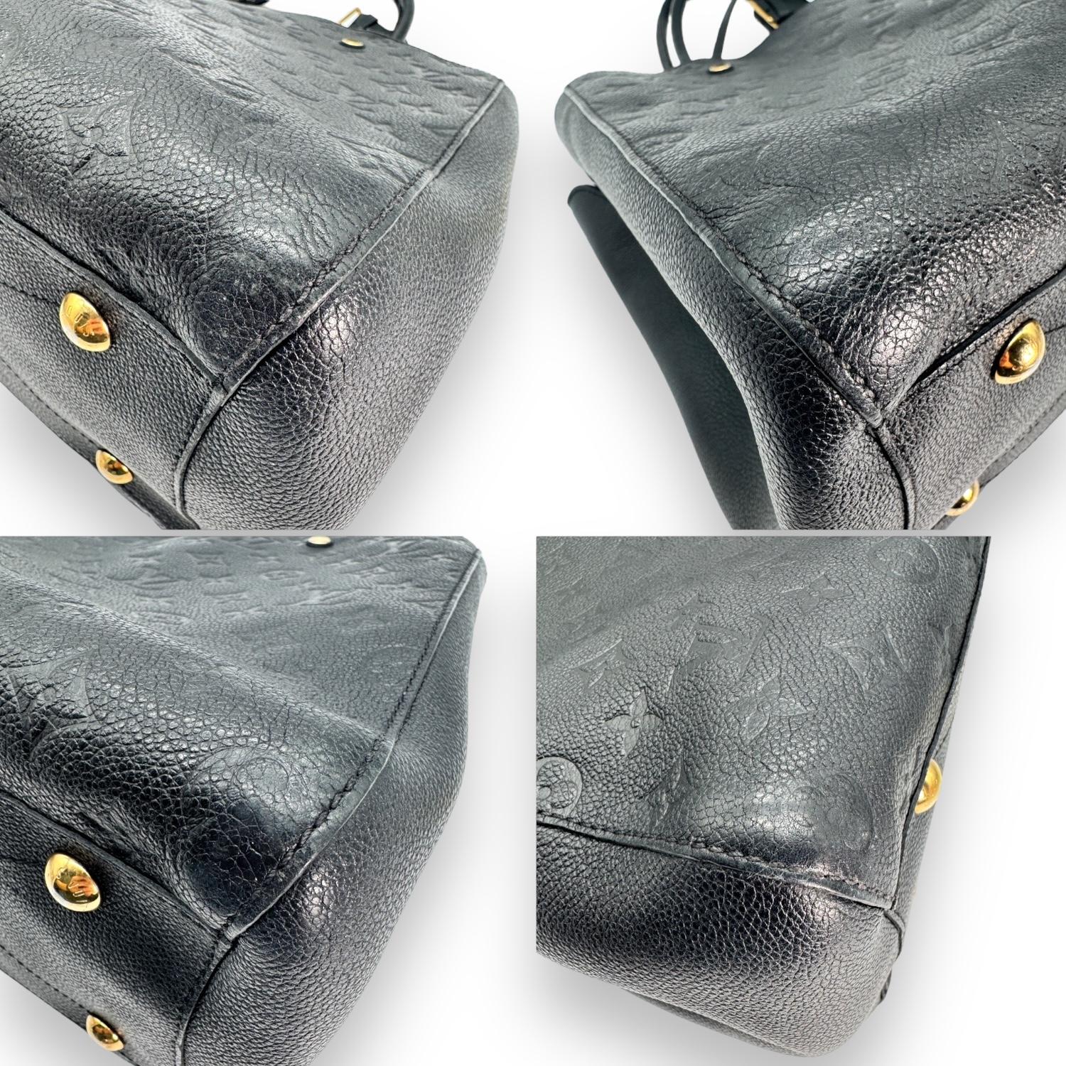 Louis Vuitton Monogram Empreinte Leather Montaigne MM Handbag For Sale 5