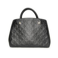 Louis Vuitton Monogram Empreinte Leather Montaigne MM Satchel