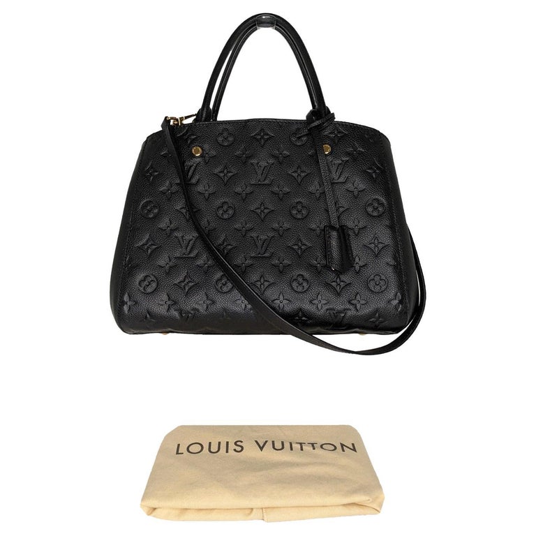 Louis Vuitton Monogram Empreinte Leather Montaigne MM Satchel at