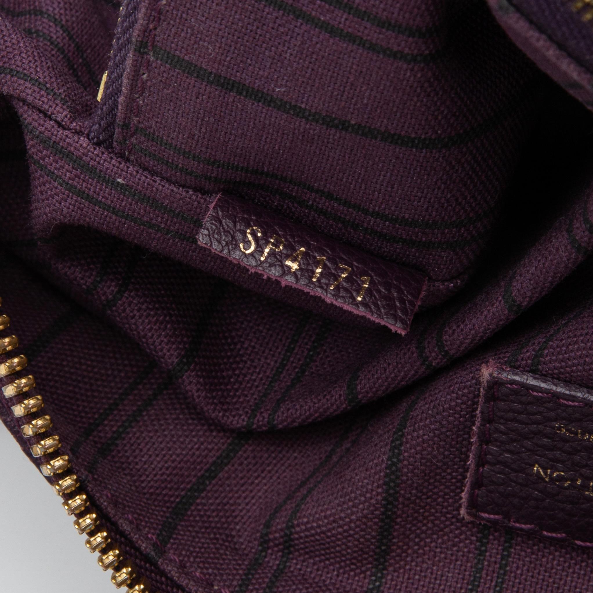 Louis Vuitton Monogram Empreinte Lumineuse Gm Tote Bag (2011) Purple For Sale 3