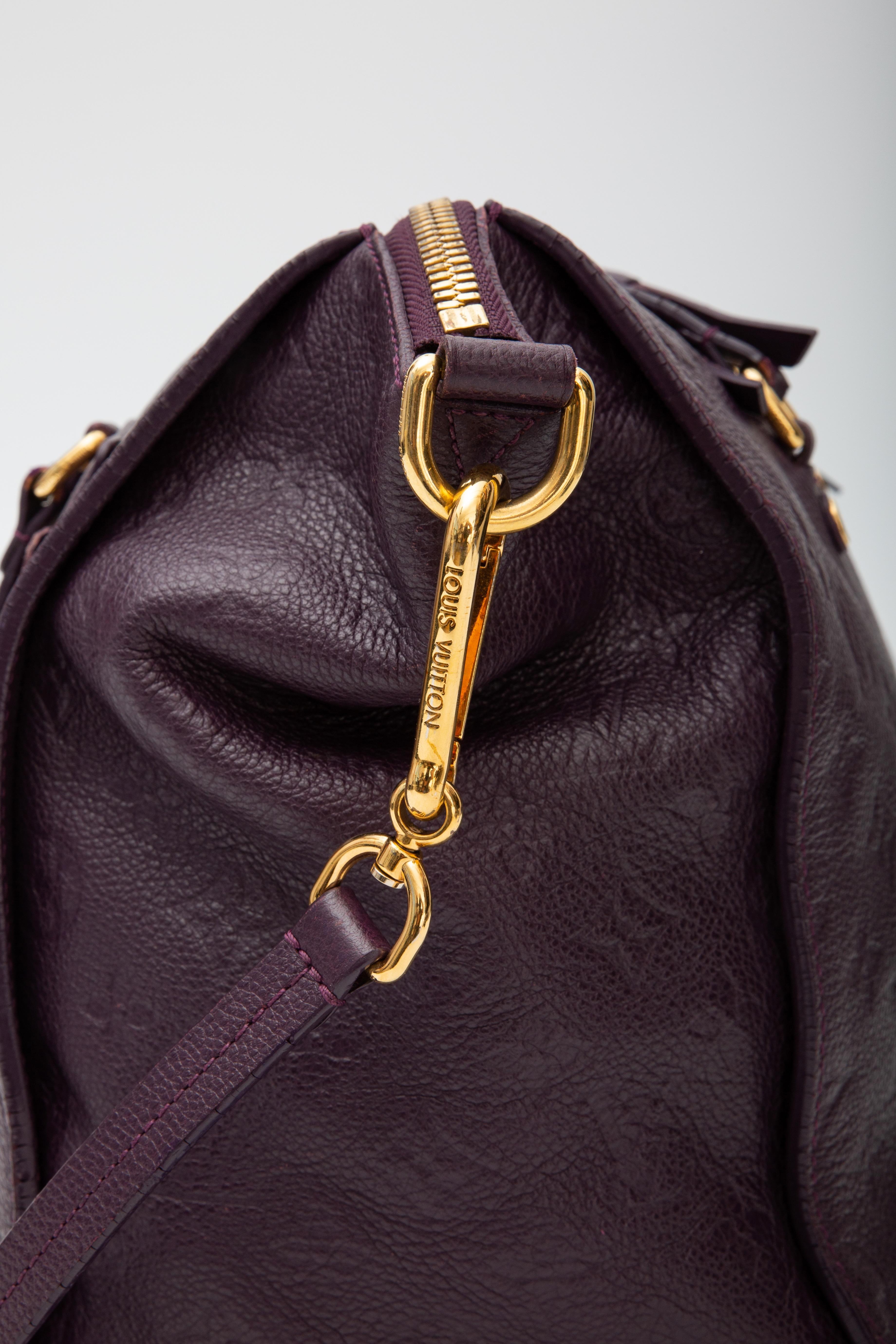 Louis Vuitton Monogram Empreinte Lumineuse Gm Tote Bag (2011) Purple In Good Condition For Sale In Montreal, Quebec