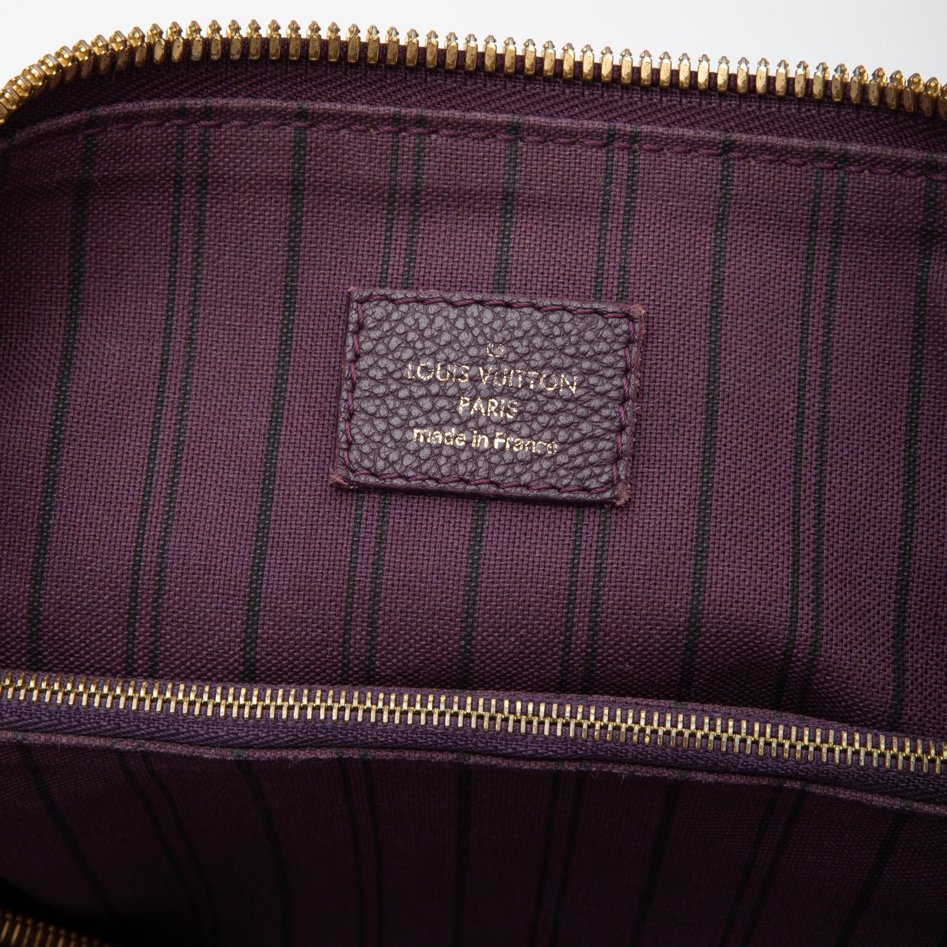 Louis Vuitton Monogram Empreinte Lumineuse Gm Tote Bag (2011) Purple For Sale 1
