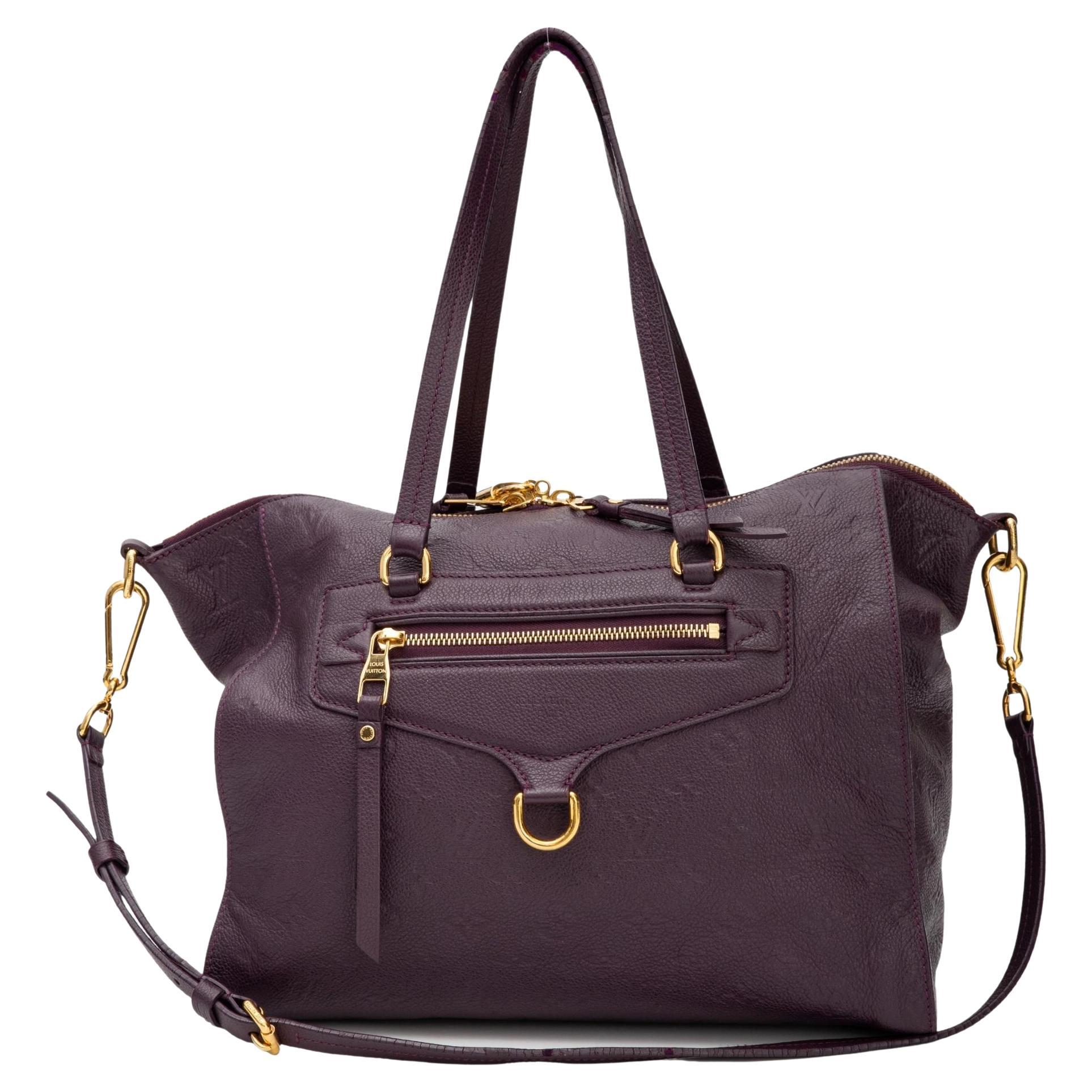 Louis Vuitton Monogram Empreinte Lumineuse Gm Tote Bag (2011) Purple For Sale