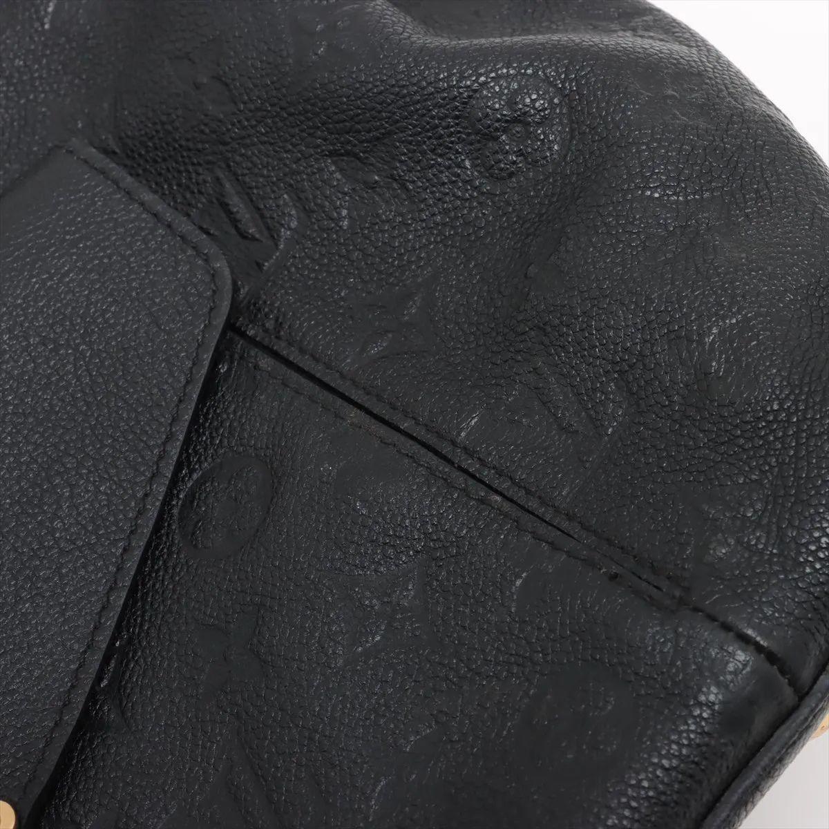 Louis Vuitton Monogram Empreinte Métis Hobo Bag Black For Sale 11