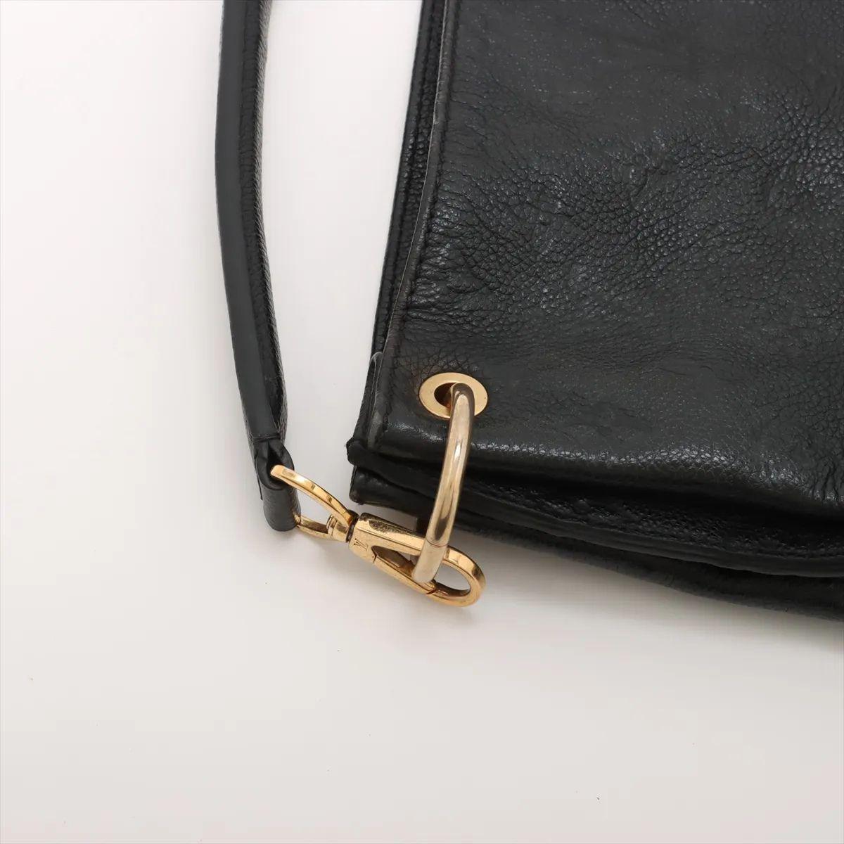 Louis Vuitton Monogram Empreinte Métis Hobo Bag Black For Sale 12