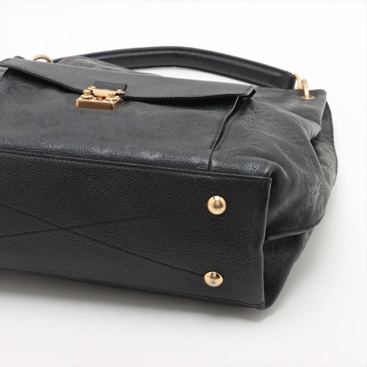 Women's Louis Vuitton Monogram Empreinte Métis Hobo Bag Black For Sale