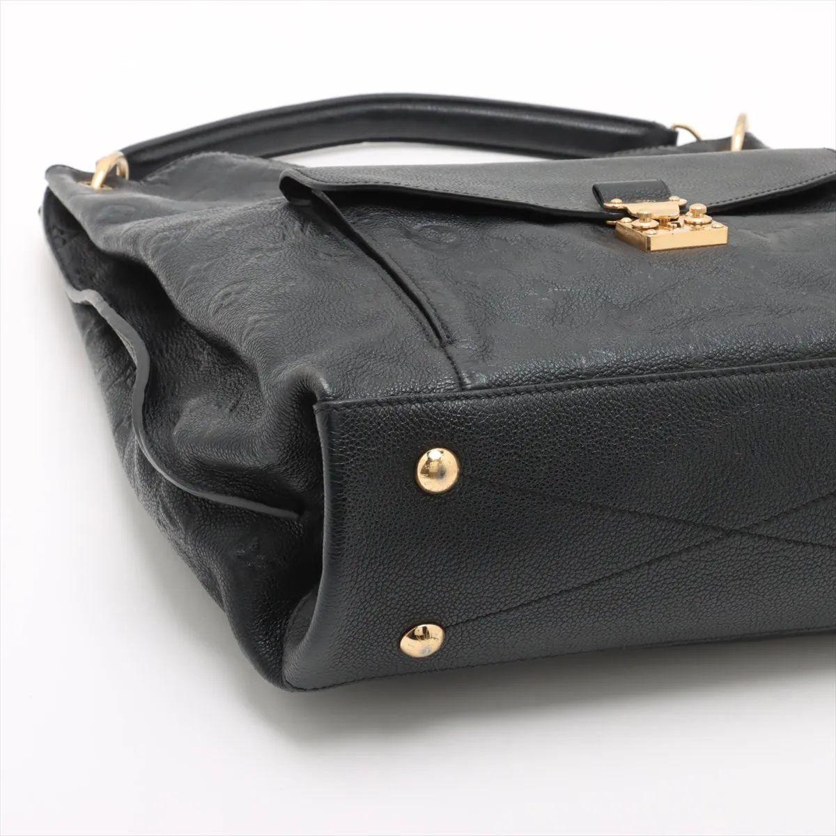 Louis Vuitton Monogram Empreinte Métis Hobo Bag Black For Sale 1