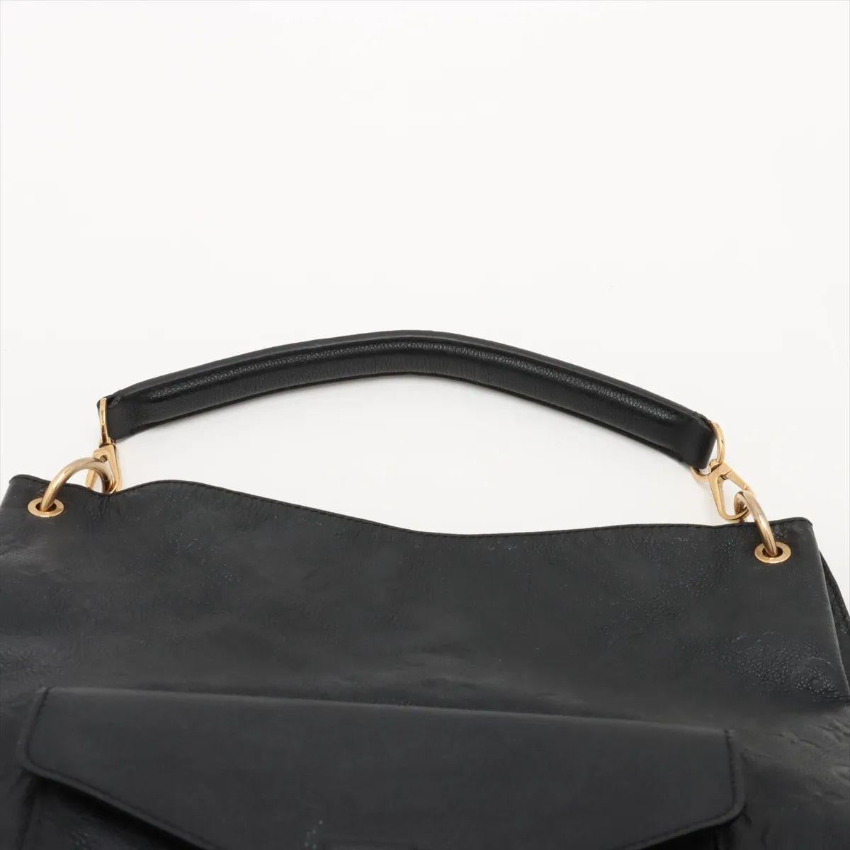 Louis Vuitton Monogram Empreinte Métis Hobo Bag Black For Sale 3