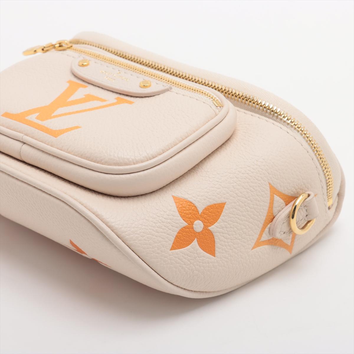 Women's Louis Vuitton Monogram Empreinte Mini Bumbag Cream For Sale