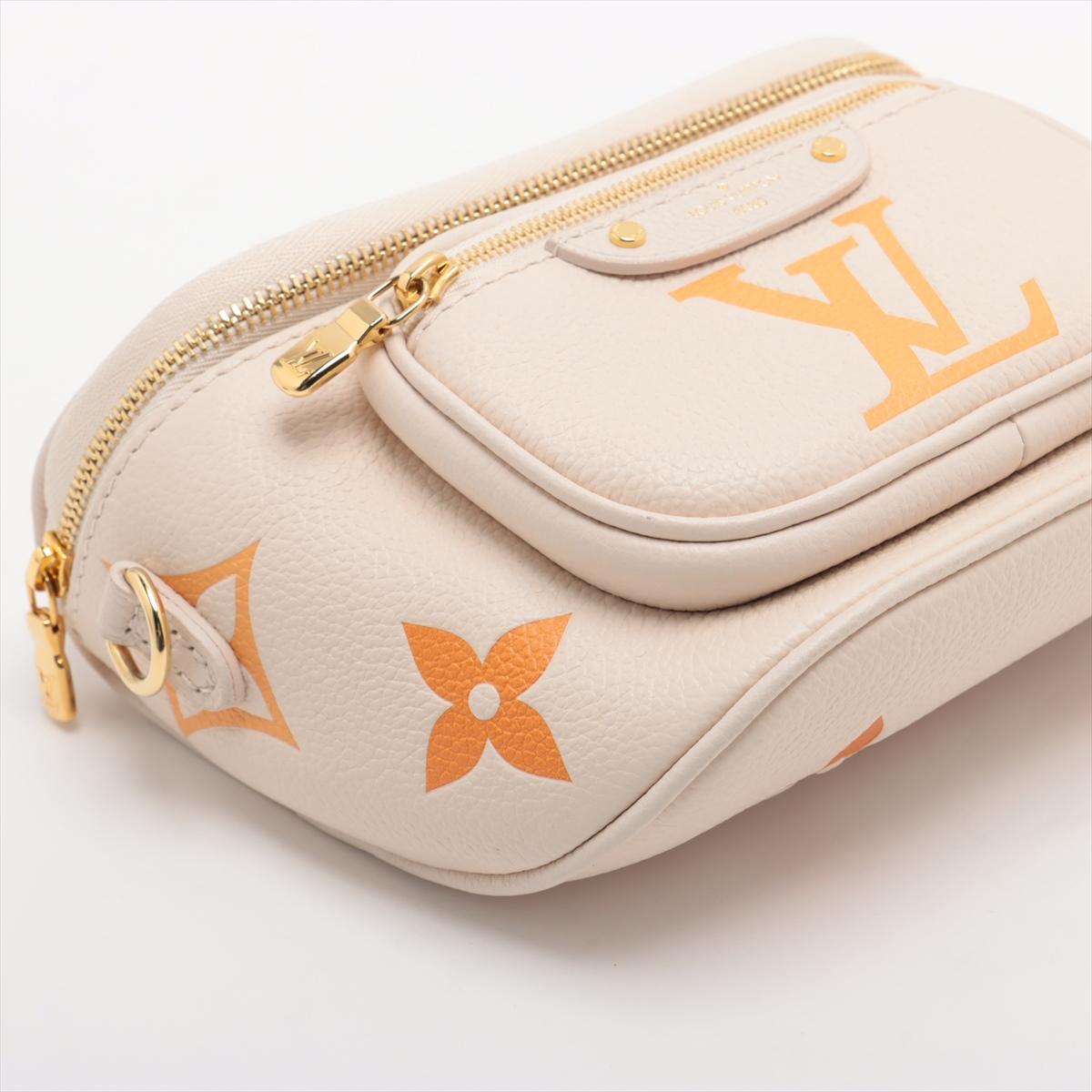 Louis Vuitton Monogram Empreinte Mini Bumbag Cream For Sale 1