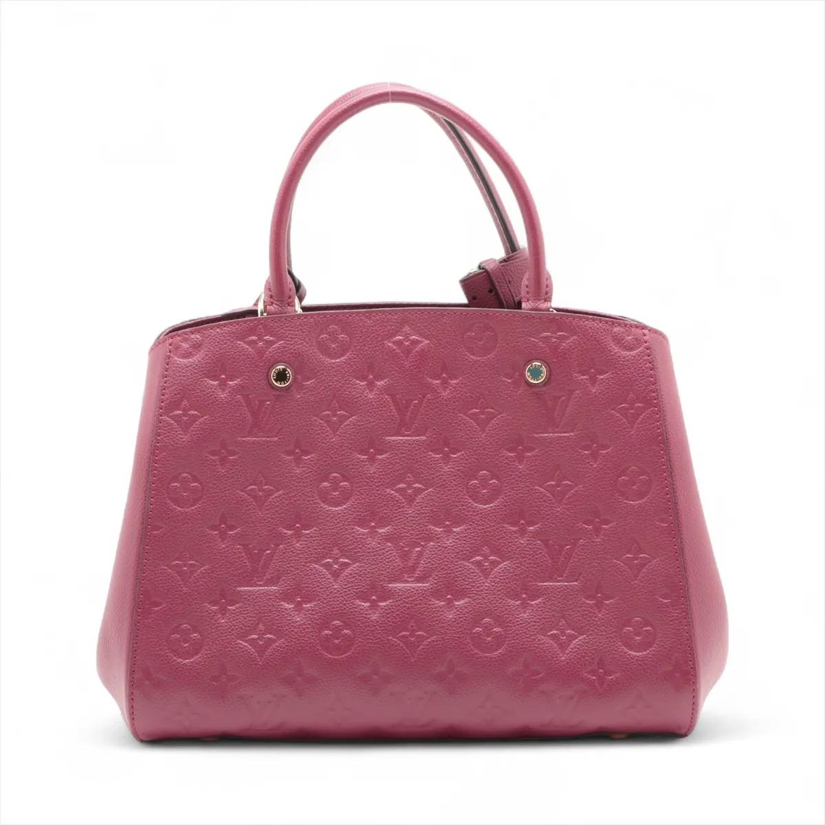 *Louis Vuitton Monogram Empreinte Montaigne MM Lila (Violett) im Angebot