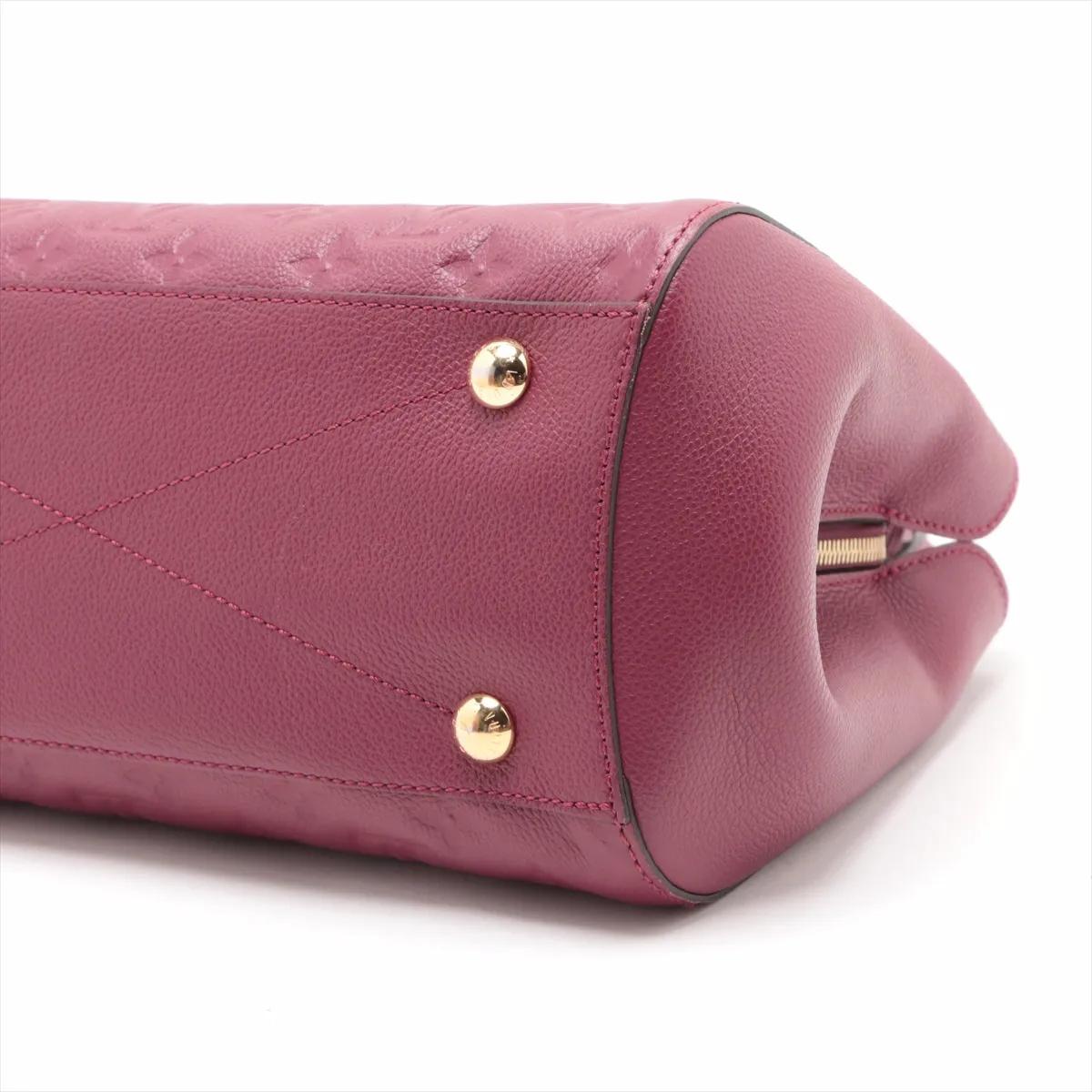 *Louis Vuitton Monogram Empreinte Montaigne MM Lila im Zustand „Gut“ im Angebot in Indianapolis, IN