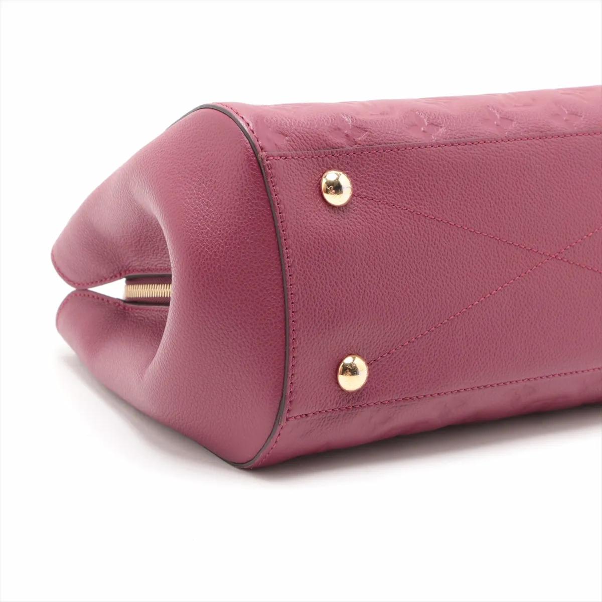 *Louis Vuitton Monogram Empreinte Montaigne MM Lila Damen im Angebot