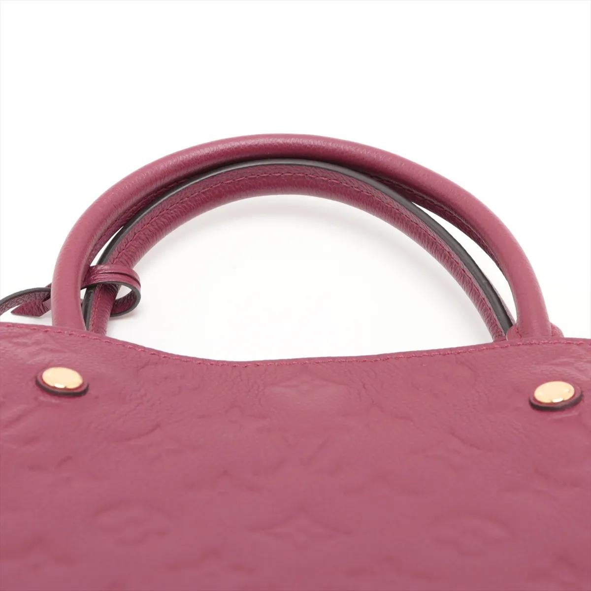 *Louis Vuitton Monogram Empreinte Montaigne MM Lila im Angebot 2