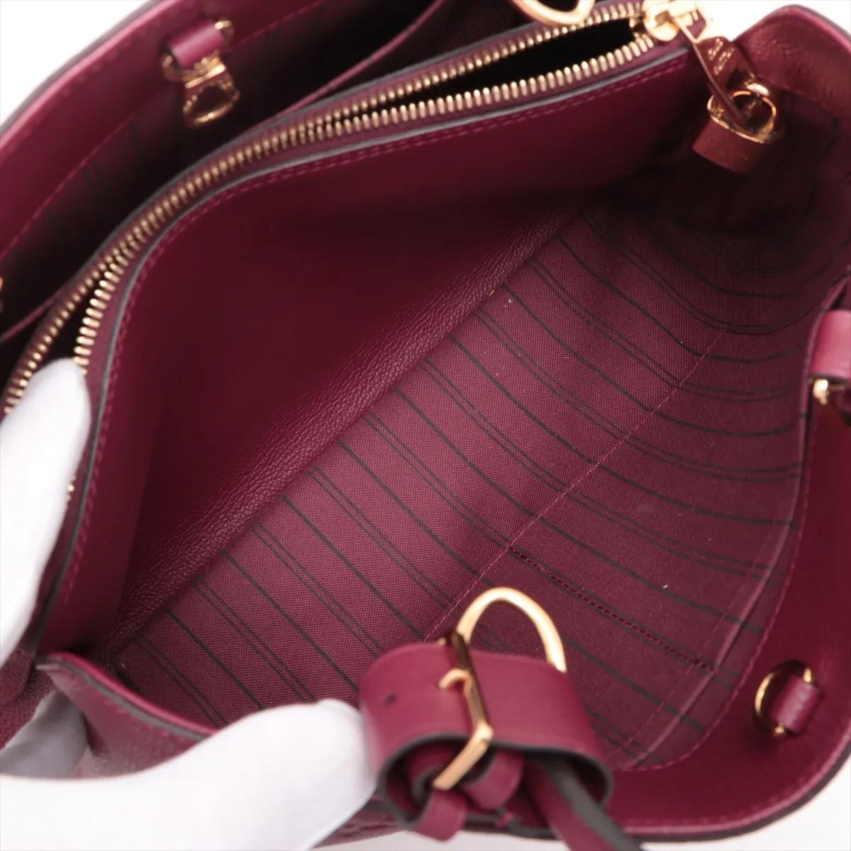 *Louis Vuitton Monogram Empreinte Montaigne MM Lila im Angebot 4