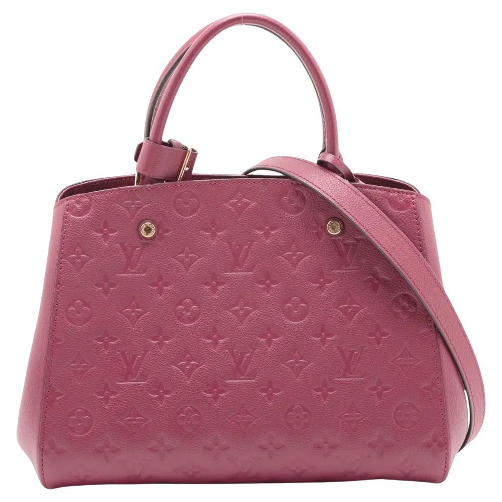*Louis Vuitton Monogram Empreinte Montaigne MM Lila im Angebot