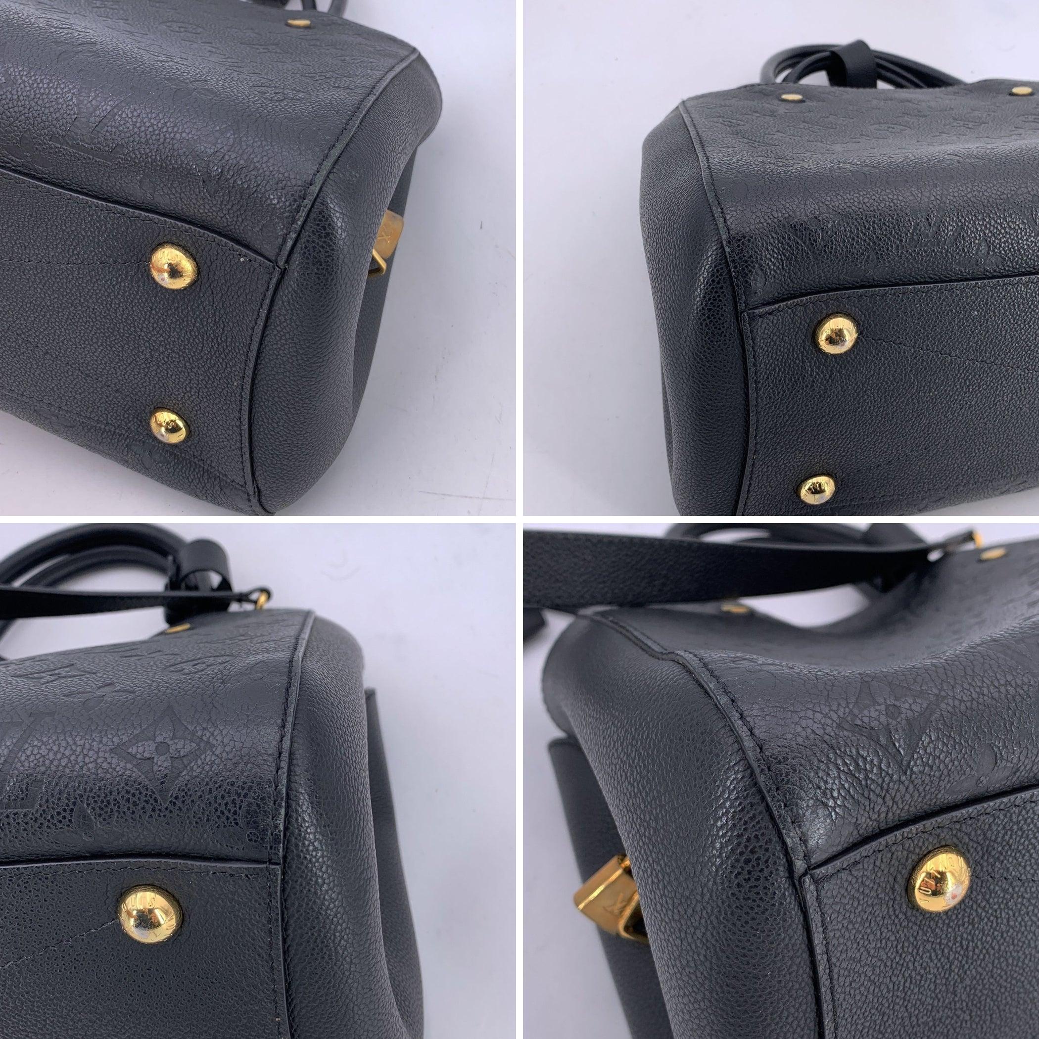 Louis Vuitton Monogram Empreinte Montaigne MM Tragetasche mit Riemen im Angebot 1