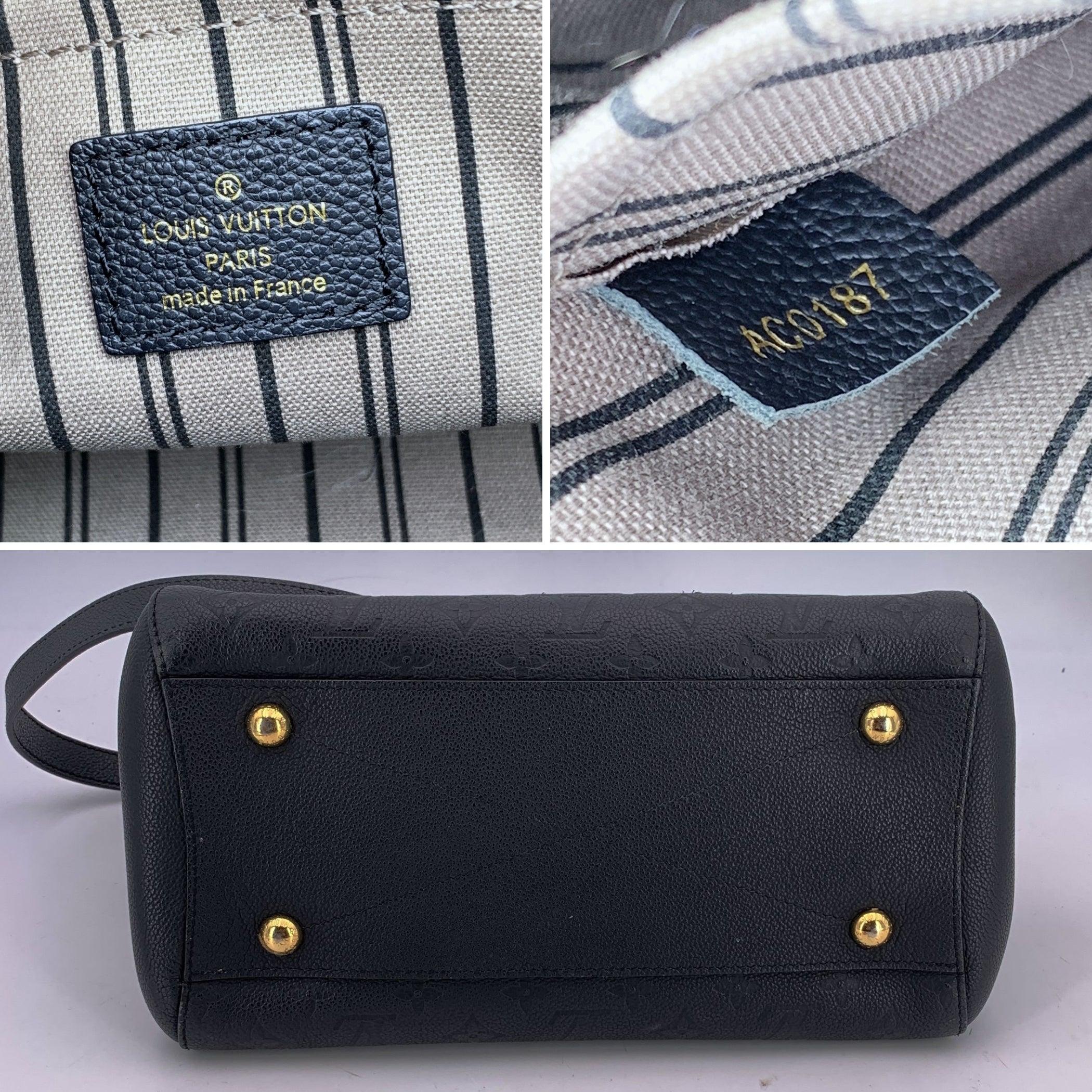 Louis Vuitton Monogram Empreinte Montaigne MM Tragetasche mit Riemen im Angebot 2
