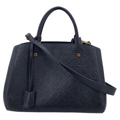Used Louis Vuitton Monogram Empreinte Montaigne MM Tote Bag with Strap