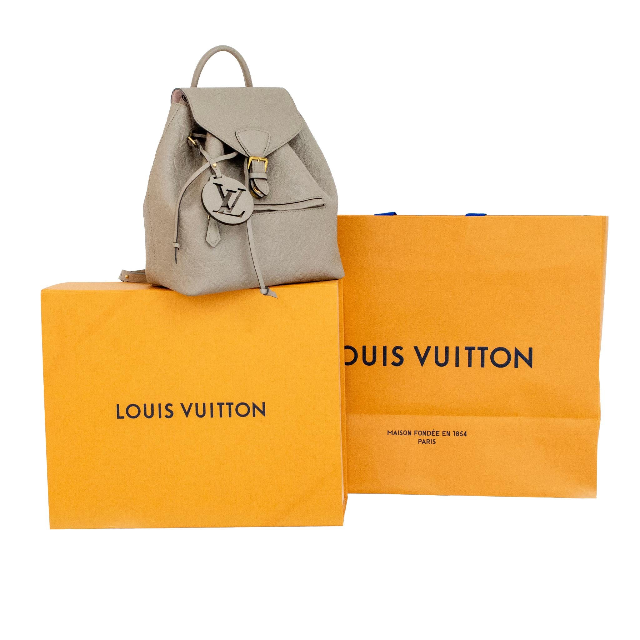 Louis Vuitton Monogram Empreinte Montsouris PM M45410 Ladies Leather Backpack For Sale 12