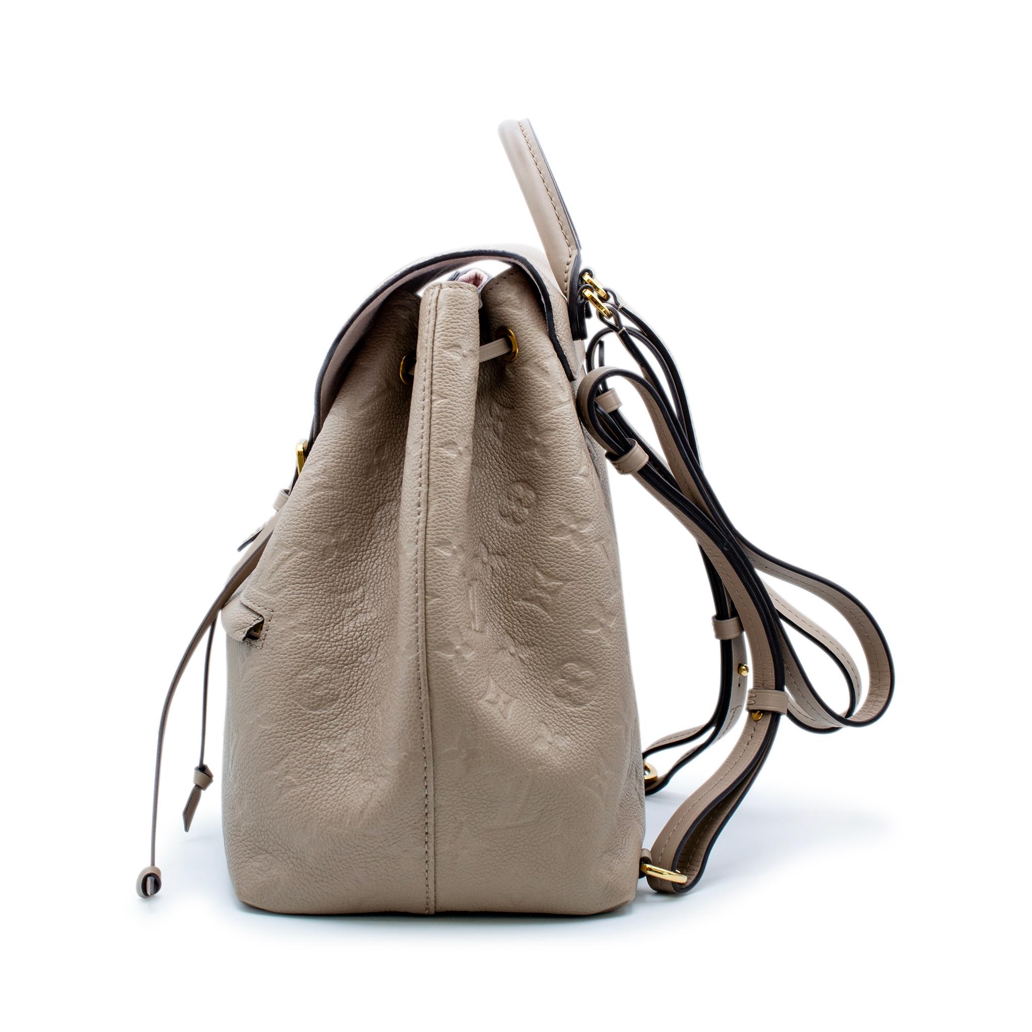 Women's Louis Vuitton Monogram Empreinte Montsouris PM M45410 Ladies Leather Backpack For Sale