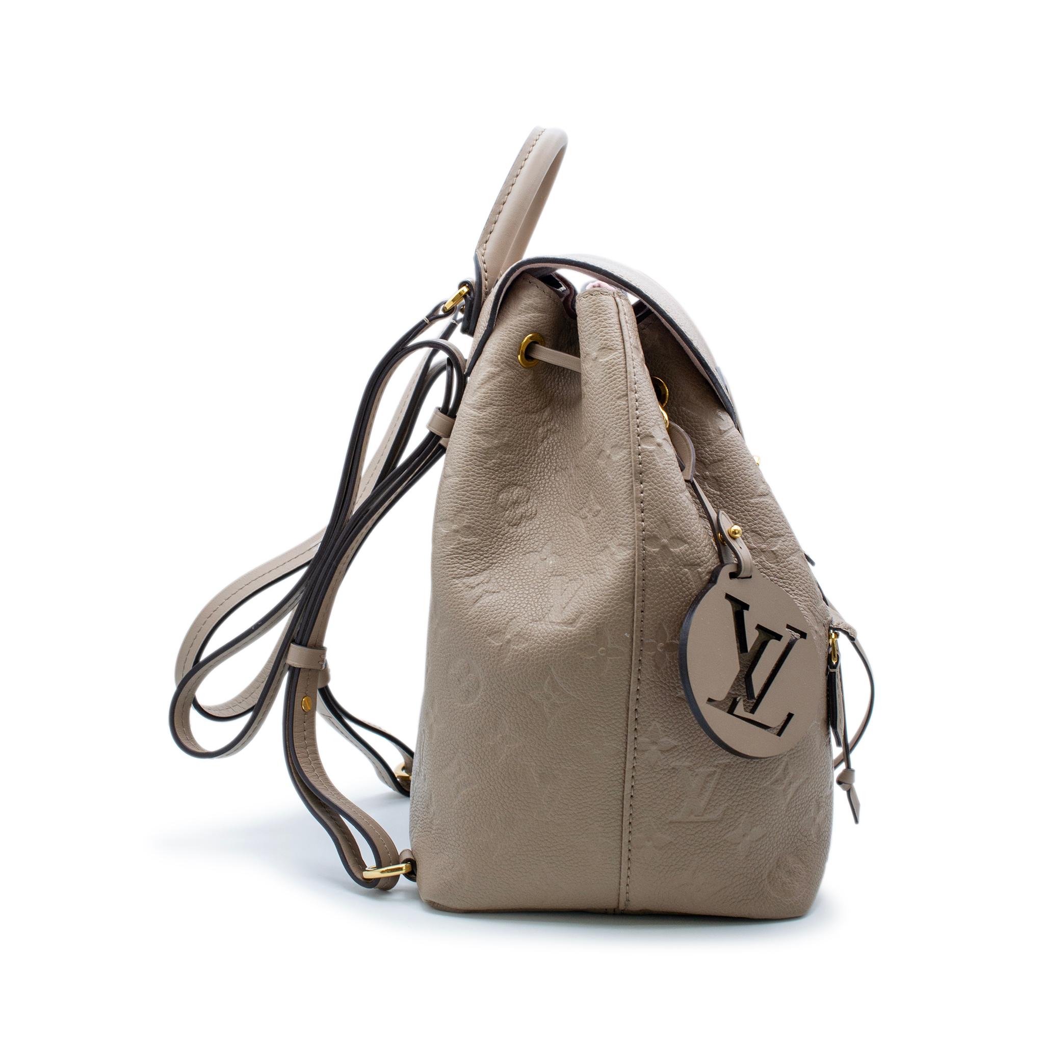 Louis Vuitton Monogram Empreinte Montsouris PM M45410 Ladies Leather Backpack For Sale 1