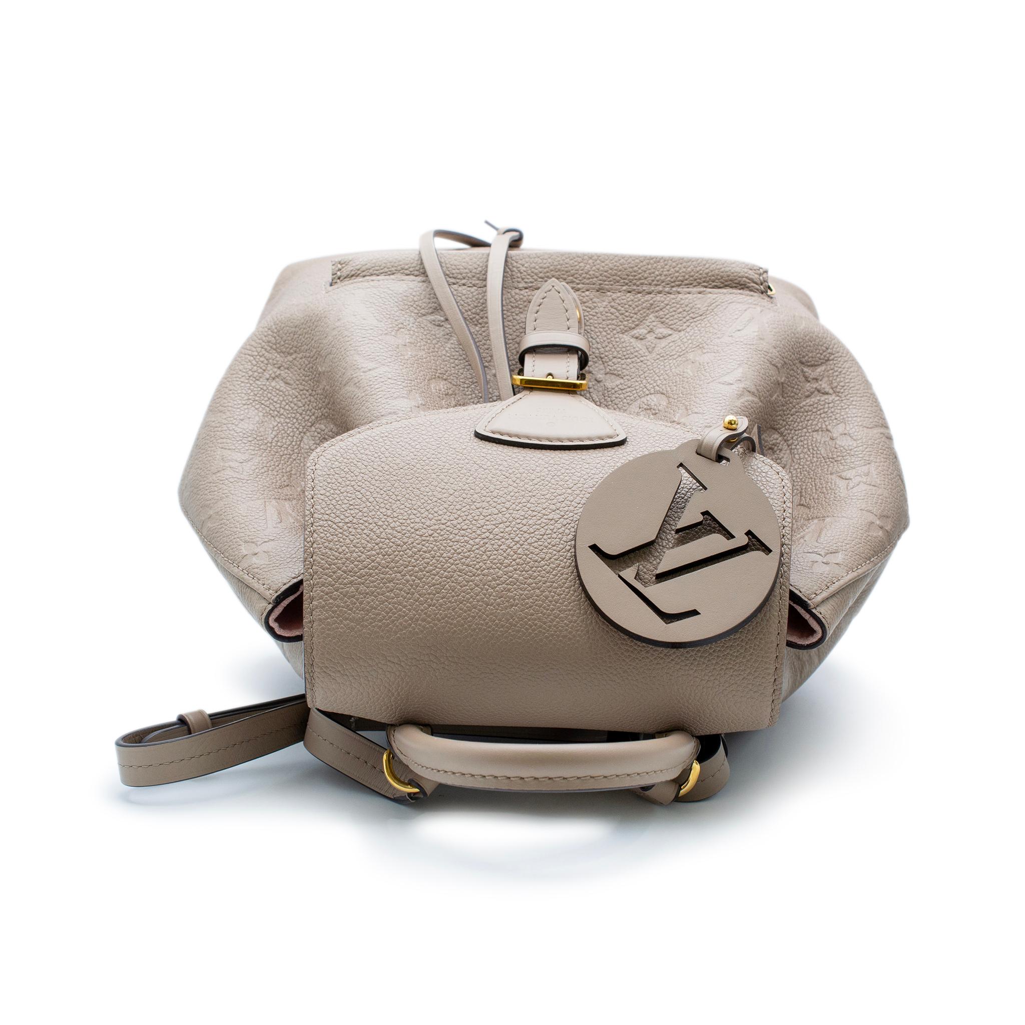 Louis Vuitton Monogram Empreinte Montsouris PM M45410 Ladies Leather Backpack For Sale 3