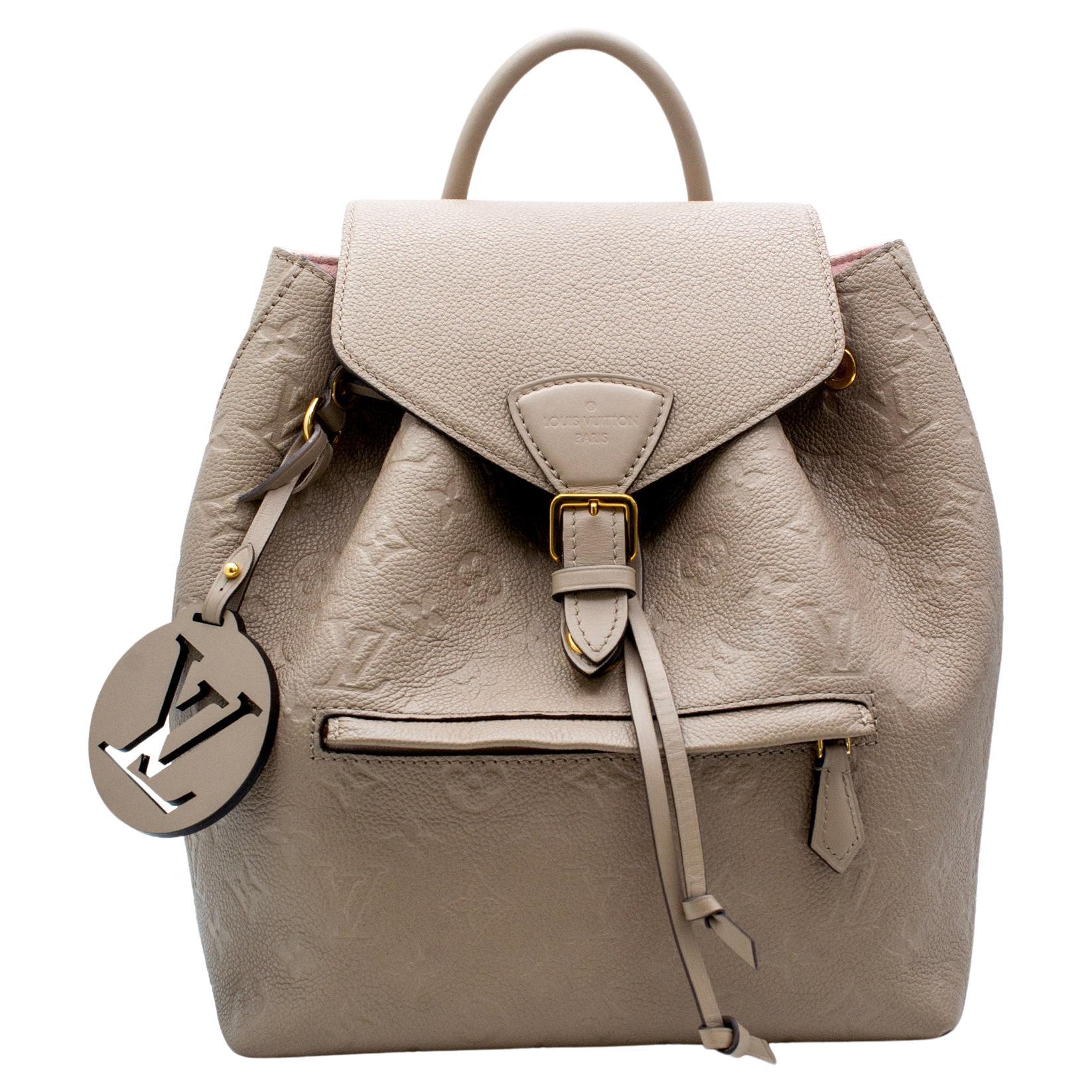Louis Vuitton Monogram Empreinte Montsouris PM M45410 Ladies Leather Backpack For Sale