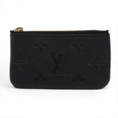 Louis Vuitton Monogram Empreinte Pochette Coin Purse Black