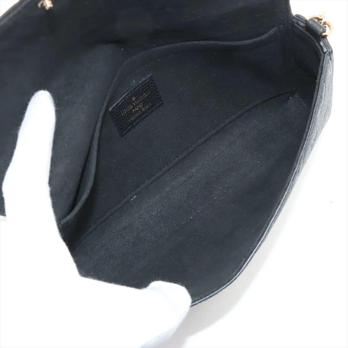 Louis Vuitton Monograma Empreinte Pochette Felicie Negro en venta 3