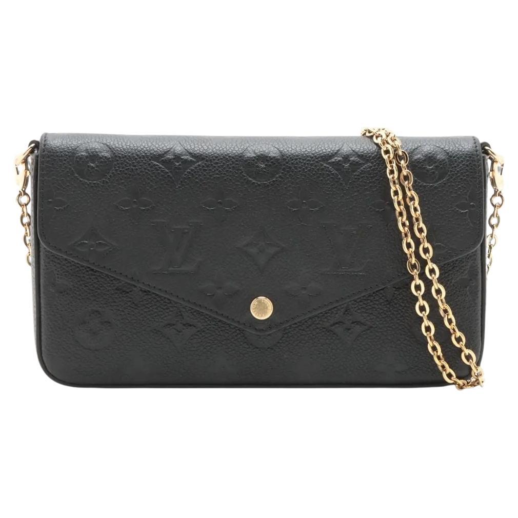 Louis Vuitton Monogram Empreinte Pochette Felicie Black