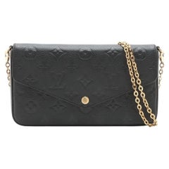 Louis Vuitton Monogram Empreinte Pochette Felicie Black