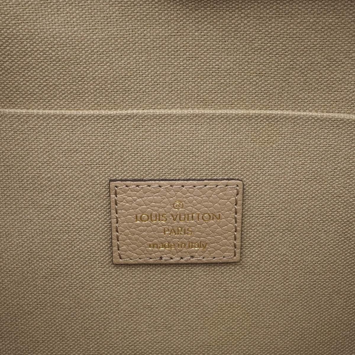 Louis Vuitton Monogram Empreinte Pochette Felicie Tourterelle x Creme For Sale 6